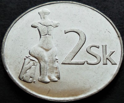 Moneda 2 COROANE - SLOVACIA, anul 1993 * cod 235 A foto