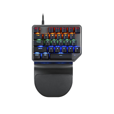 Tastatura mecanica pentru gaming, Motospeed, K27, WASD, RGB, Negru foto