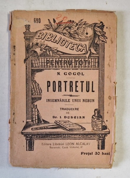 PORTRETUL , INSEMNARILE UNUI NEBUN de N. GOGOL , INCEPUTUL SEC. XX
