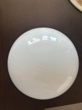 Plafoniera, bila, sticlă &Oslash; 18 cm