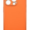 Husa eleganta din piele ecologica cu insertii aurii, Full protection, pentru iPhone 15 Pro, Portocaliu