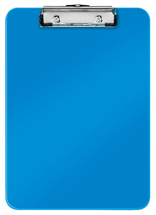 Clipboard Leitz Wow, Simplu, Ps, A4, 100 Coli, Albastru