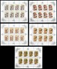 Rusia URSS 1986, Mi #5603-5607 Klb, ciuperci, minicoli de 8, MNH, cota 130 &euro;! RARE!, Nestampilat