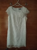 Rochie de ocazie, din dantela alba