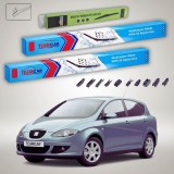 Cumpara ieftin Ștergătoare Seat Toledo 5P2 2004-2009 | Set Față și Spate Flat &ndash; TeamCar&reg;