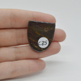 Cabochon iron tiger 29x26x5mm c85, Stonemania Bijou