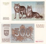 Lituania 500 Talonu 1993 UNC Bancnota, Neutilizata, Colectie Numismatica