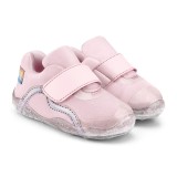 Pantofi Fete Bibi FisioFlex 4.0 Sugar cu Velcro 25 EU, Roz, BIBI Shoes
