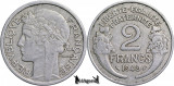 1949, 2 Francs - A Patra Republică Franceză - Franta, Europa