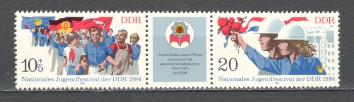 D.D.R.1984 Festivalul national al tineretului-streif SD.512