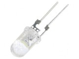LED 5mm Alb Rece 50000-60000 mcd 40&deg; Convex - Lumină Strălucitoare pentru Proiecte DIY, Optosupply