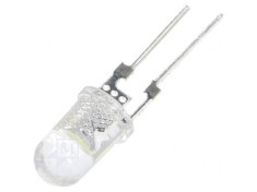 LED 5mm Alb Rece 50000-60000 mcd 40&deg; Convex - Lumină Strălucitoare pentru Proiecte DIY