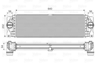 VALEO 818341 Intercooler, compresor foto