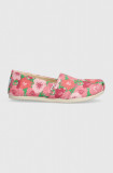 Toms espadrile Alpargata culoarea roz, 10019697