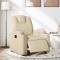 Gossi fotoliu rabatabil electric, crem, material textil