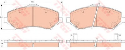Set placute frana,frana disc JEEP WRANGLER III (JK) (2007 - 2016) TRW GDB4605 foto