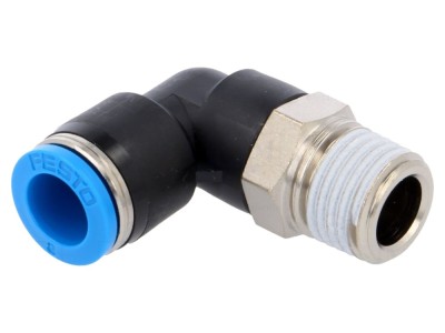 Conector push-in 90&amp;deg; pentru aer comprimat foto