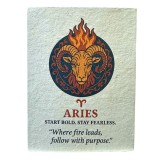 Agenda Zodiac realizata din hartie Lotka in stil tibetan - Berbec