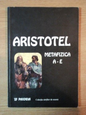 METAFIZICA A-E de ARISTOTEL , 1998 foto