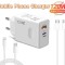 Incarcator Super Rapid Universal PD003 cu 2 Porturi Usb 120W PD + QC si Cablu