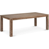 Rectangular Solid Acacia Dining Table 140x90 cm Alaska