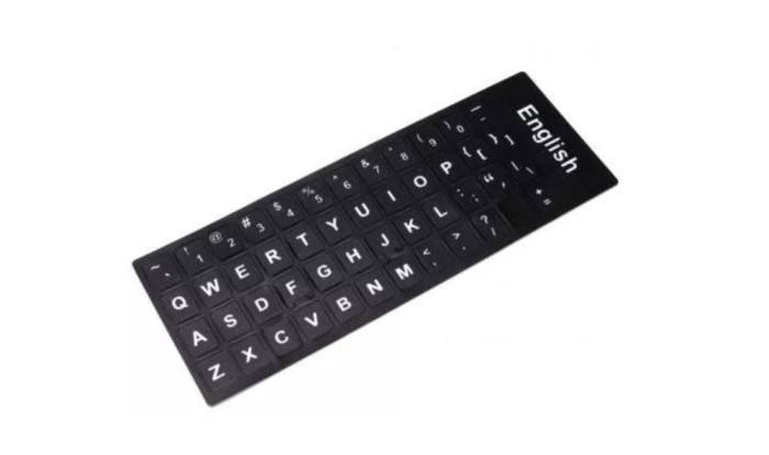 Sticker autocolant tastatura US