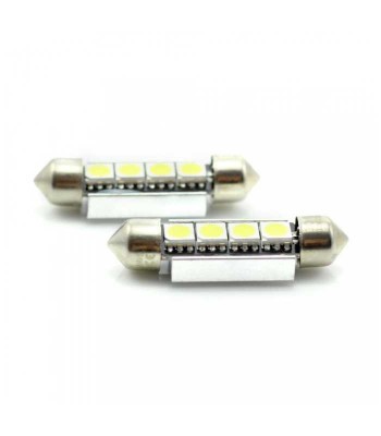 Set 2 becuri LED 12V 3W 72lm SOFIT 39mm CANBUS plafoniera CARGUARD foto