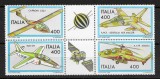 Italia 1983 - Aviație, avioane, elicoptere, serie neuzata
