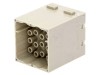 Conector HDC modul tată Han-Modular 20 pini fără contacte