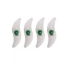 Set 4 LED-uri Spite Bicicleta, Iluminat Decorativ, 3 Moduri, Verde, Iso, Siguranta Rutiera, Vizibilitate Sporita, Baterii Incluse