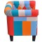 Fotoliu cu model Patchwork, material textil - 3
