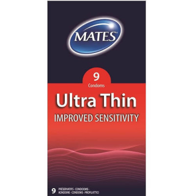 Mates Ultra Thin Condoms 9 Pack foto