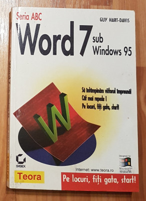 Seria Abc Word 7 Sub Windows 95 de Guy Hart - Davis foto