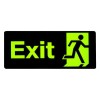 Indicator autocolant, Exit, fosforescent, 34 x 12, Oem