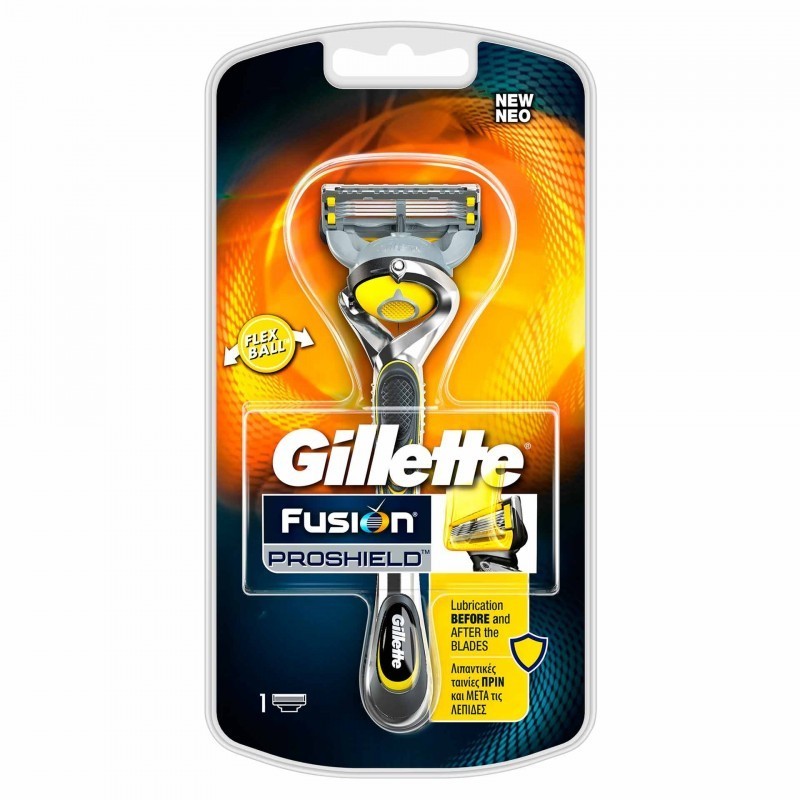 Aparat de ras Gillette Fusion Proshield, 4 lame, benzi lubrifiante ...