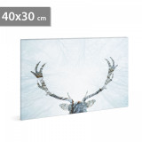 Tablou de Crăciun cu LED, 40 x 30 cm, Family Pound