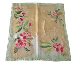BATIC - ESARFA VINTAGE DIN MĂTASE NATURALA, DECORATĂ MANUAL