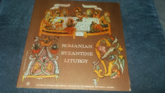 VINIL ROMANIAN BYZANTINE LITURGY 2 VINILURI foto