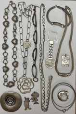 LOT BIJUTERII ARGINT 925 - In stare buna - Pt. folosit sau topit - 405g. - Doar 7.5 lei/gr. !