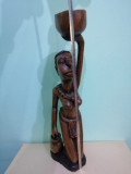 Statueta vintage africana din lemn