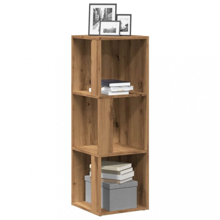 Gossi dulap de colt artisan stejar 33x33x100 cm lemn prelucrat