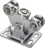 Carucior poarta culisanta, cu 5 role, pentru sina 70x70x4 mm, otel galvanizat