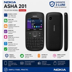 Telefon Nokia Asha 201 folosit negru