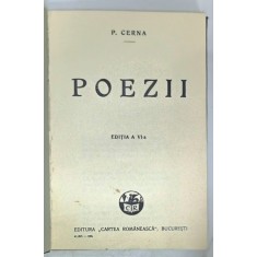 POEZII de P. CERNA , 1930