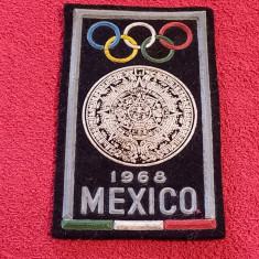 Emblema (ecuson-vechi) - Jocurile Olimpice MEXICO 1968