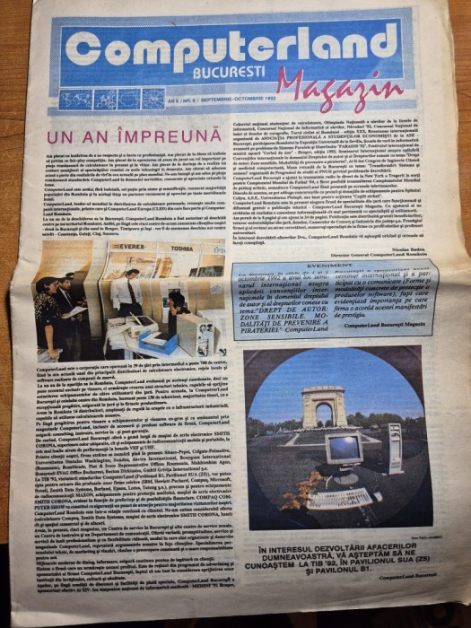 ziarul computer land bucuresti septembrie - octombrie 1992