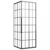Cumpara ieftin Cabina de dus, negru, 70x70x180 cm, ESG mat
