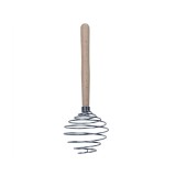 Tel de bucatarie tip spirala, din metal si lemn (mic) / 1411