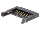 Conector Carduri SD Aurit SMT fără Ejector