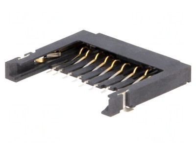 Conector Carduri SD Aurit SMT fără Ejector foto